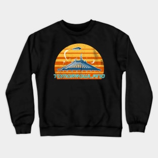 Tomorrowland / Space Mountain 70s Vintage Design (Distressed) Crewneck Sweatshirt